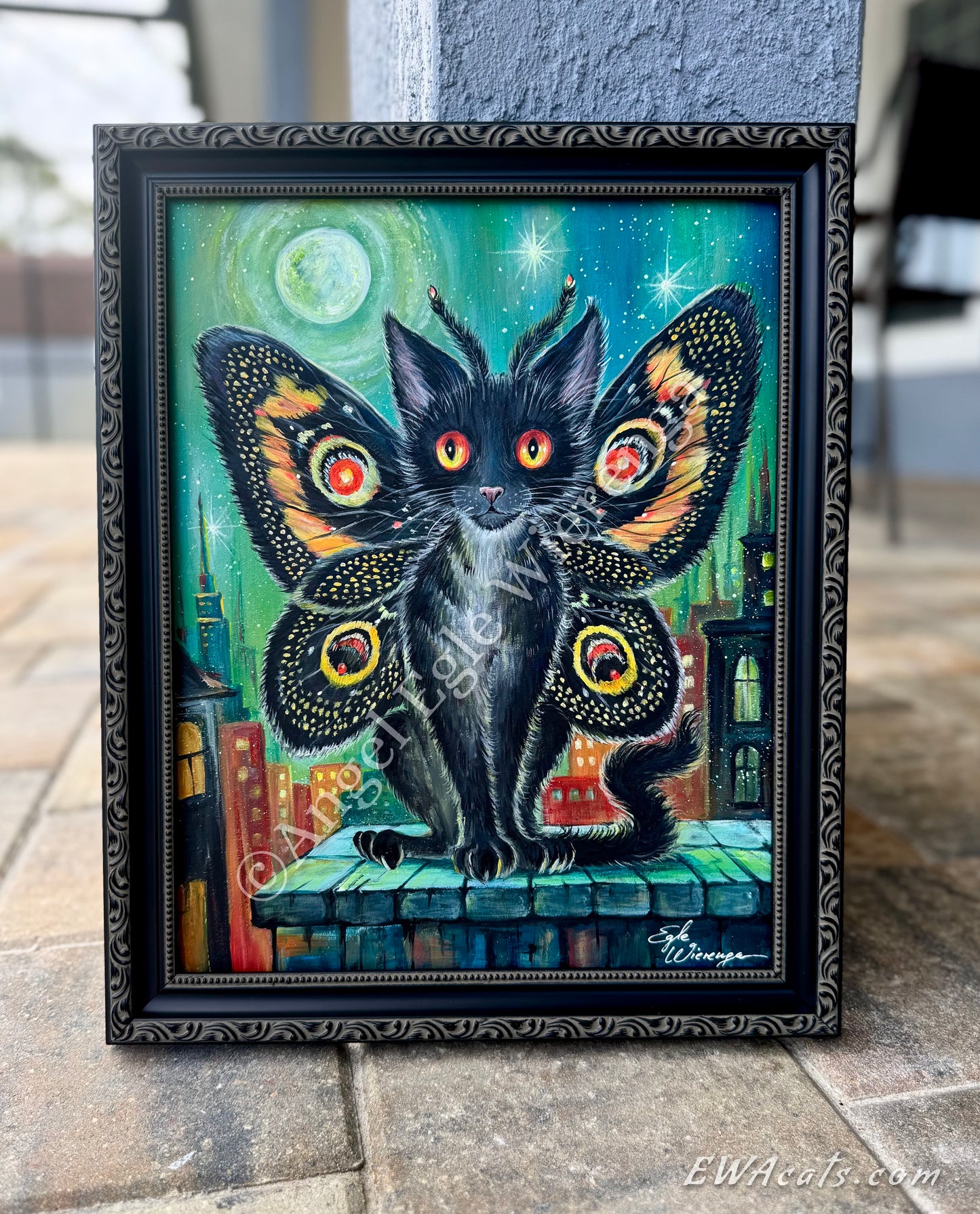 Original Painting "Mothmeow"