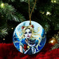 ORNAMENT Porcelain 3"x 3" Round "Sailor Moon & Luna"