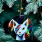 ORNAMENT Porcelain 3"x 3" Round "Ziggy Starpaws"