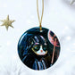 ORNAMENT Porcelain 3"x 3" Round "Grumpy Vader"