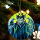 ORNAMENT Porcelain 3"x 3" Round "Meowlificent"