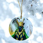 ORNAMENT Porcelain 3"x 3" Round "Loki B. Cat"