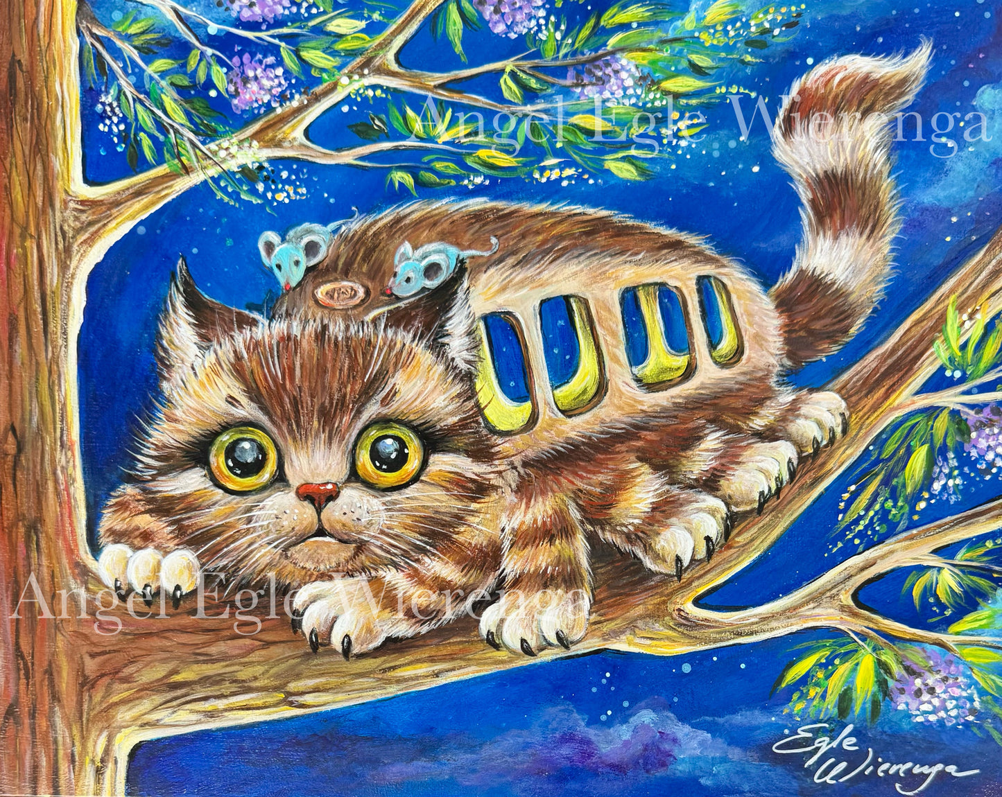 Art Print "Kittybus" ((Inspired by Studio Ghibli film My Neighbor Totoro)