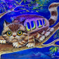 SUPREME MASTER CANVAS "Kittybus"  Limited to 5 only! (Inspired by Studio Ghibli film My Neighbor Totoro)
