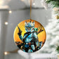 ORNAMENT Porcelain 3"x 3" Round "Meowdalorian"