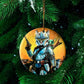 ORNAMENT Porcelain 3"x 3" Round "Meowdalorian"