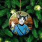 ORNAMENT Porcelain 3"x 3" Round "Live Long and Purr"