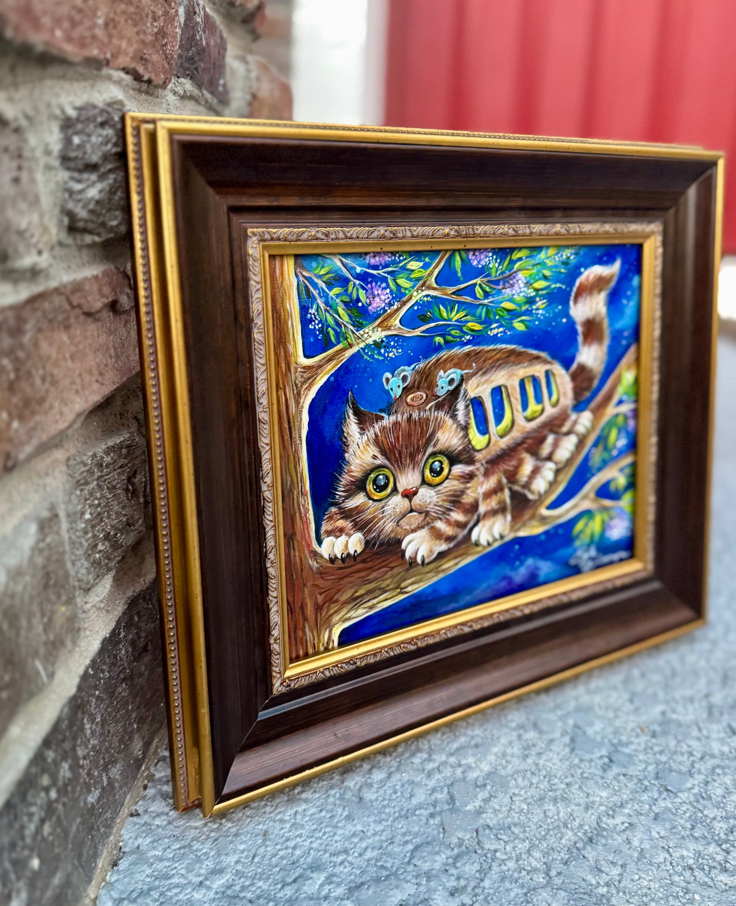 Original Painting "Catbus" (Inspired by Studio Ghibli film My Neighbor Totoro)