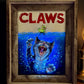 Original Painting "Claws" Inspired by movie Jaws, Glow in black light and in the dark