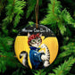 ORNAMENT Porcelain 3"x 3" Round "Meow Can Do It!"