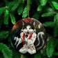 ORNAMENT Porcelain 3"x 3" Round "Elvis Purresley"