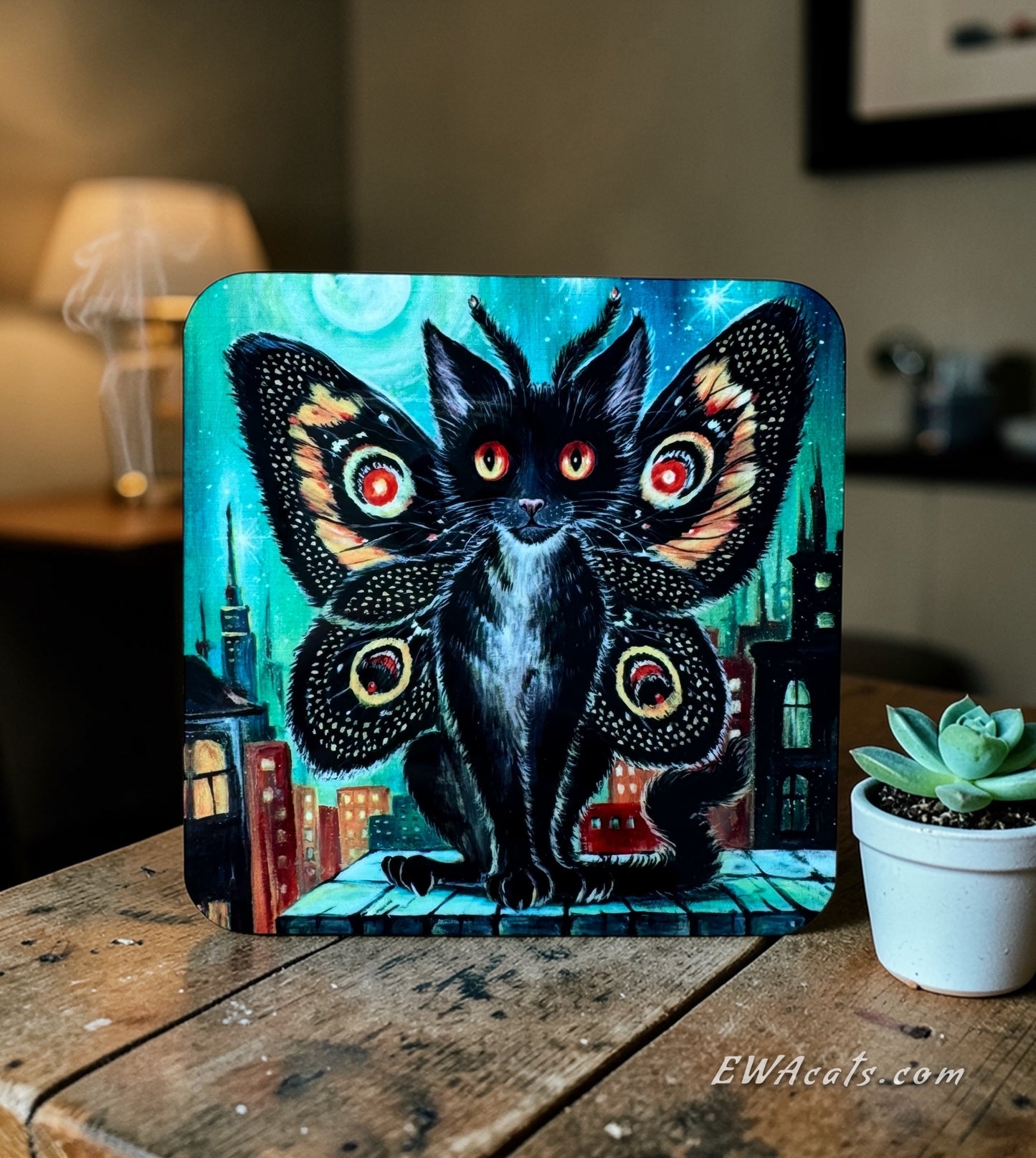 Coaster "Moth Meow"