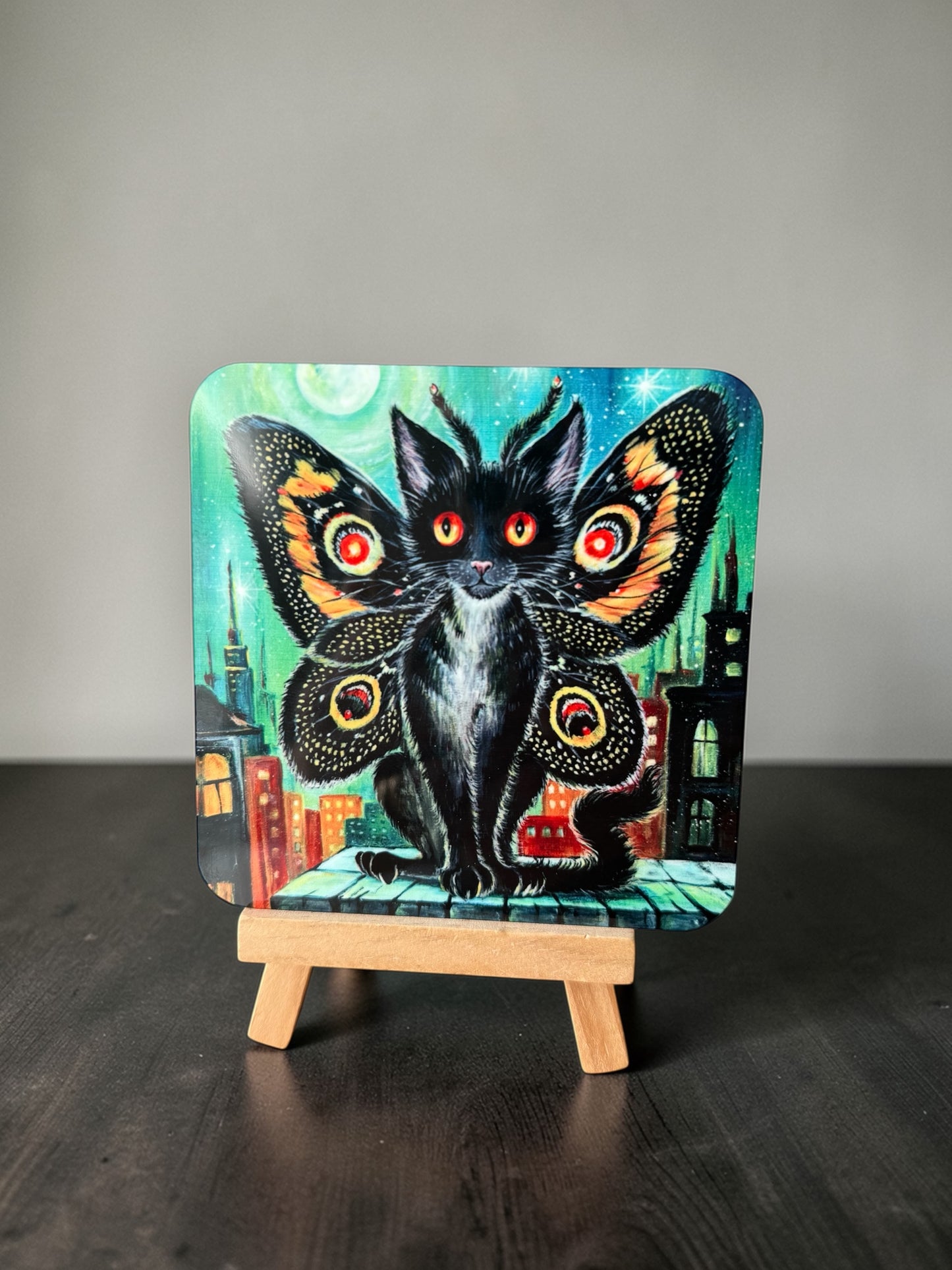 Coaster "Moth Meow"