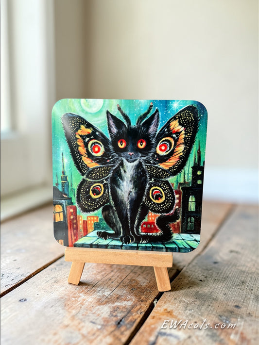 Coaster "Moth Meow"