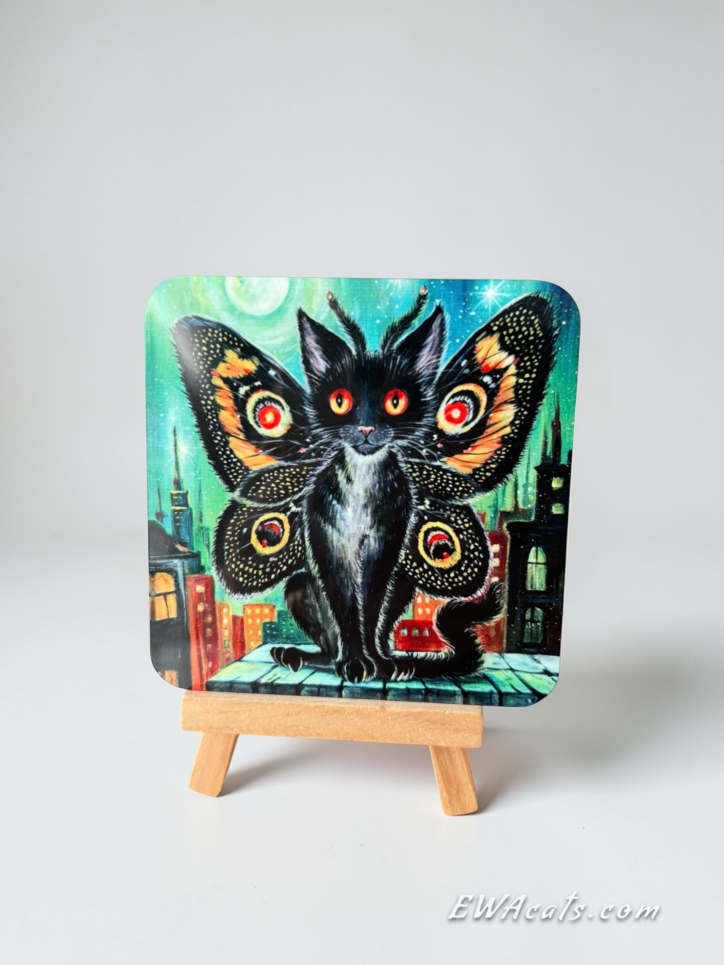 Coaster "Moth Meow"