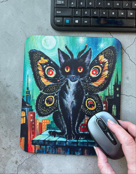 Mouse Pad "Moth Meow"
