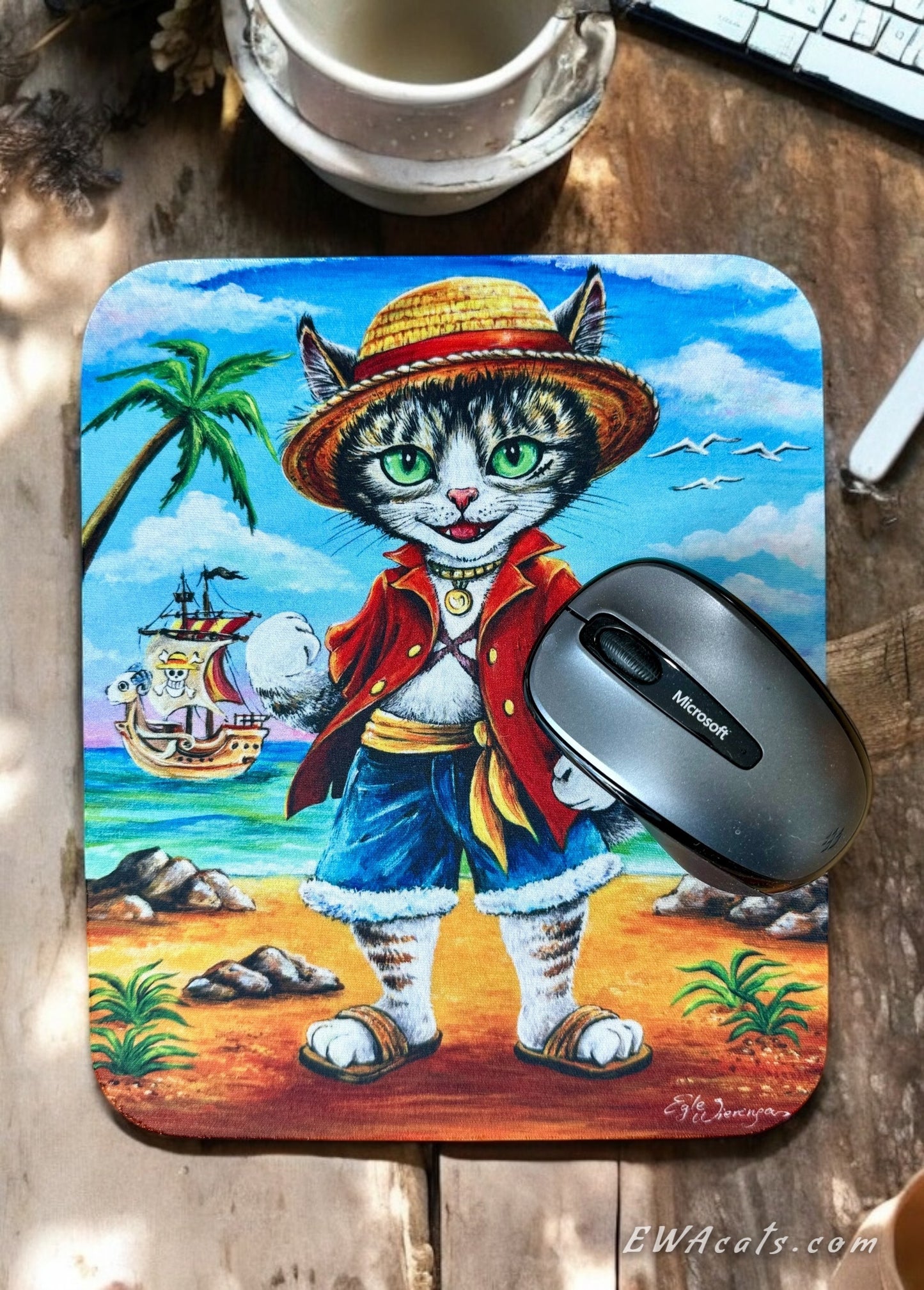 Mouse Pad "Tiffany Meowlentine"