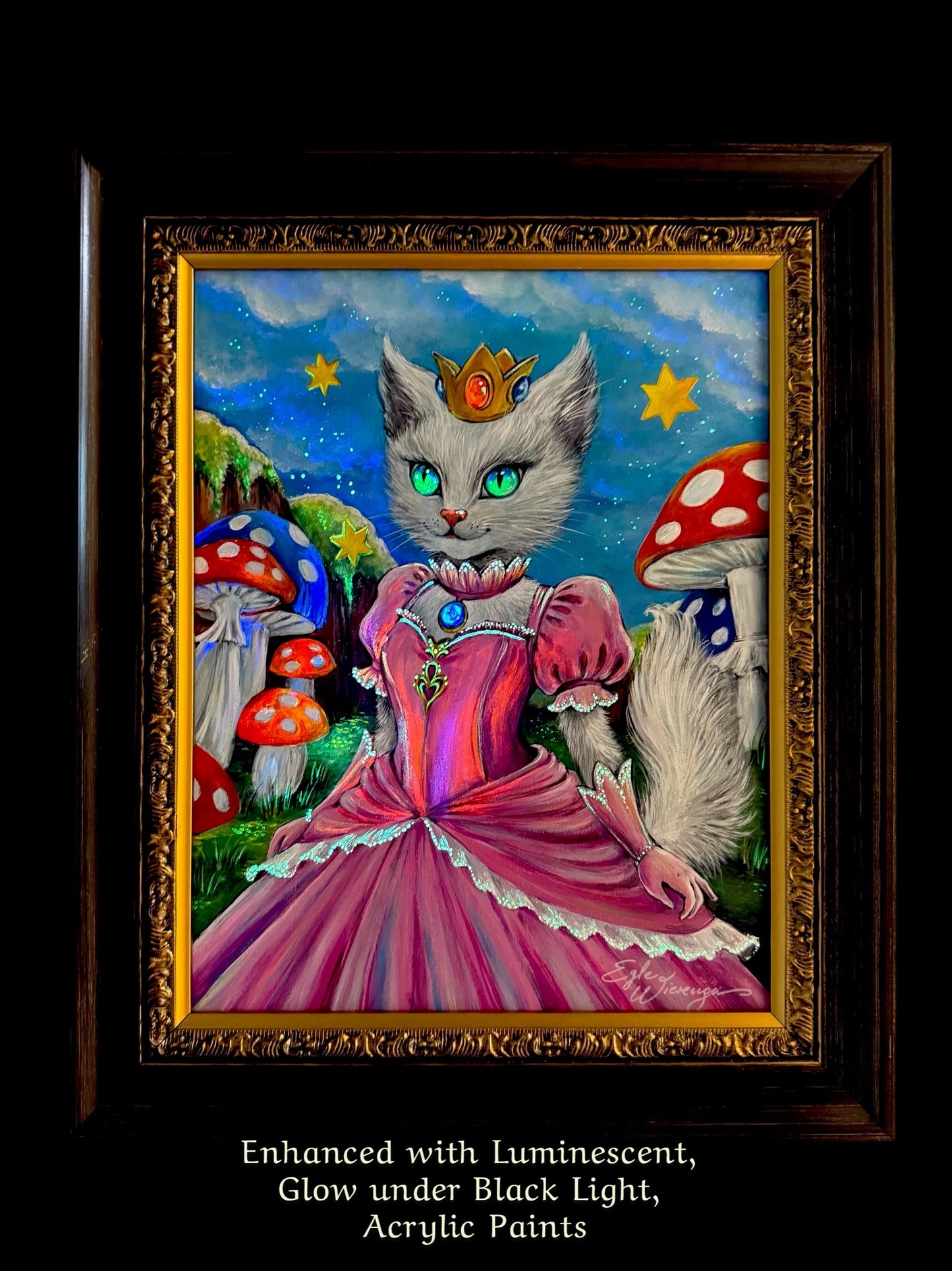 Original Painting "Purrincess Peach"