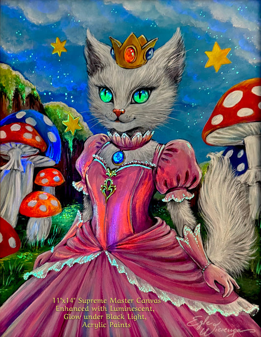 SUPREME MASTER CANVAS "Purrincess Peach" Limited to 5!