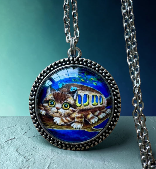 Necklace "Kitty Bus"