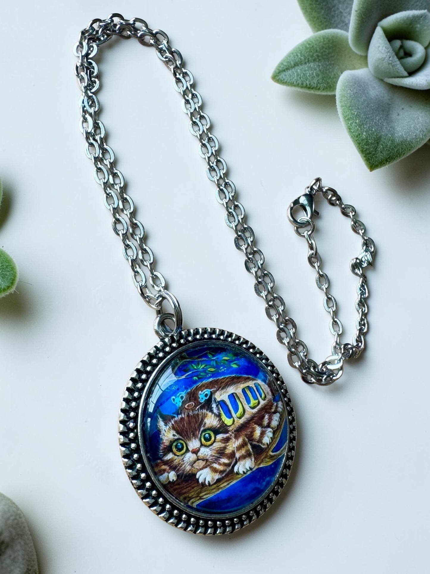 Necklace "Kitty Bus"