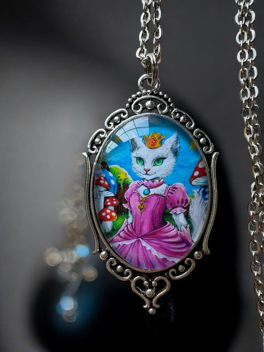 Necklace "Purrincess Peach"