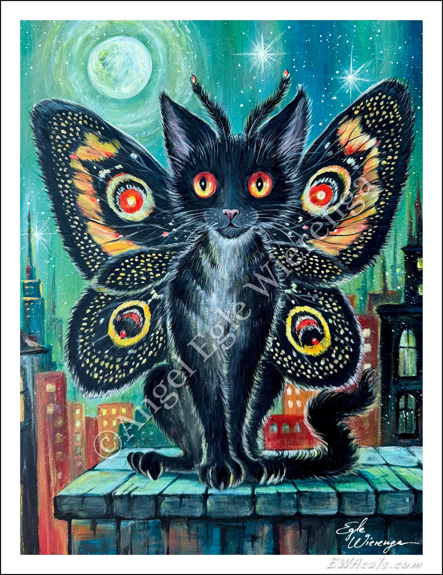 Art Print "Mothmeow"