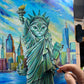 SUPREME MASTER CANVAS  "Statue of Lipurrty" Limited to 5!