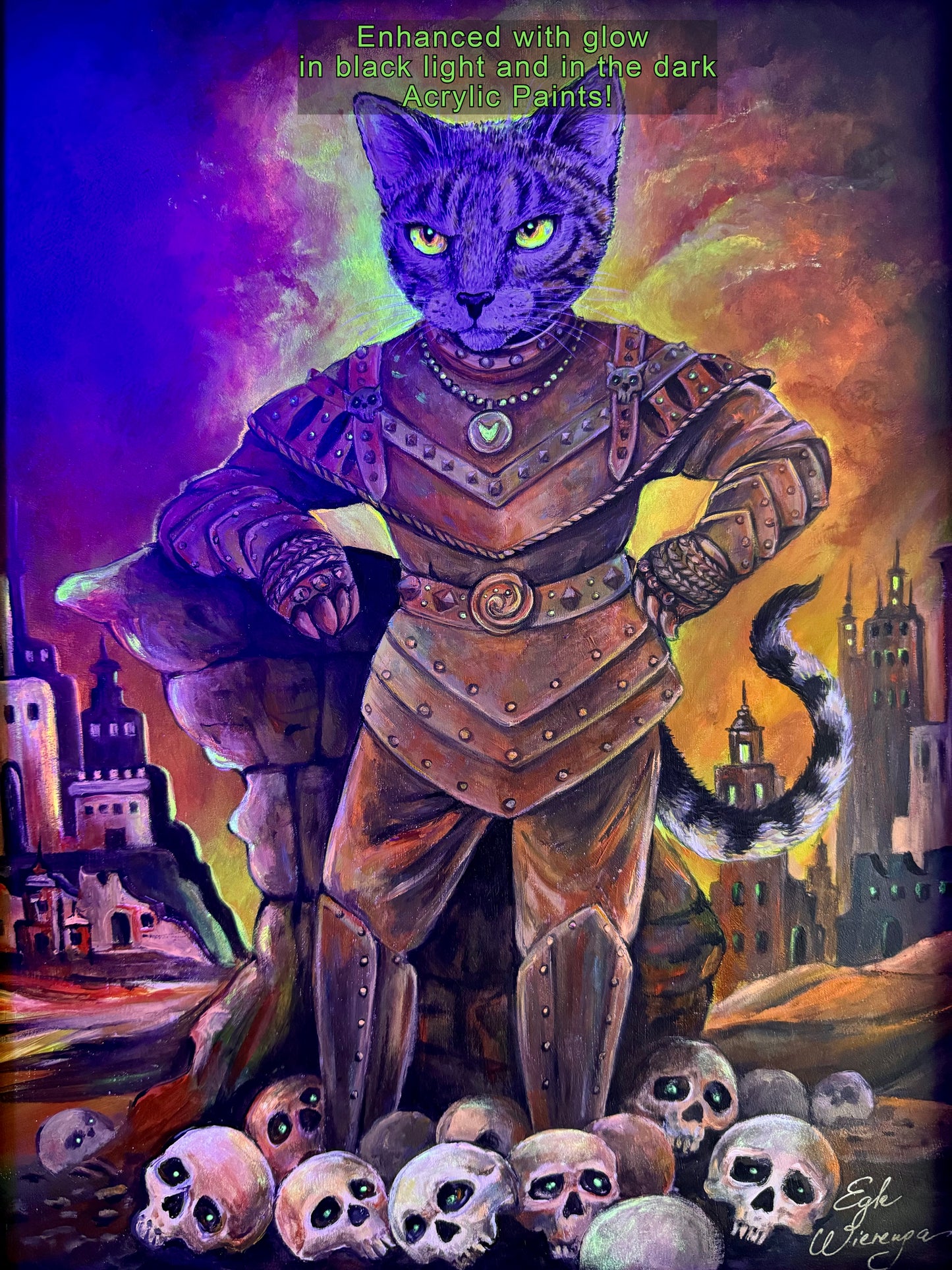 12"x 16" SUPREME MASTER CANVAS Giclee "Vigo the Catpathian" Embellished, Limited to 5 only!