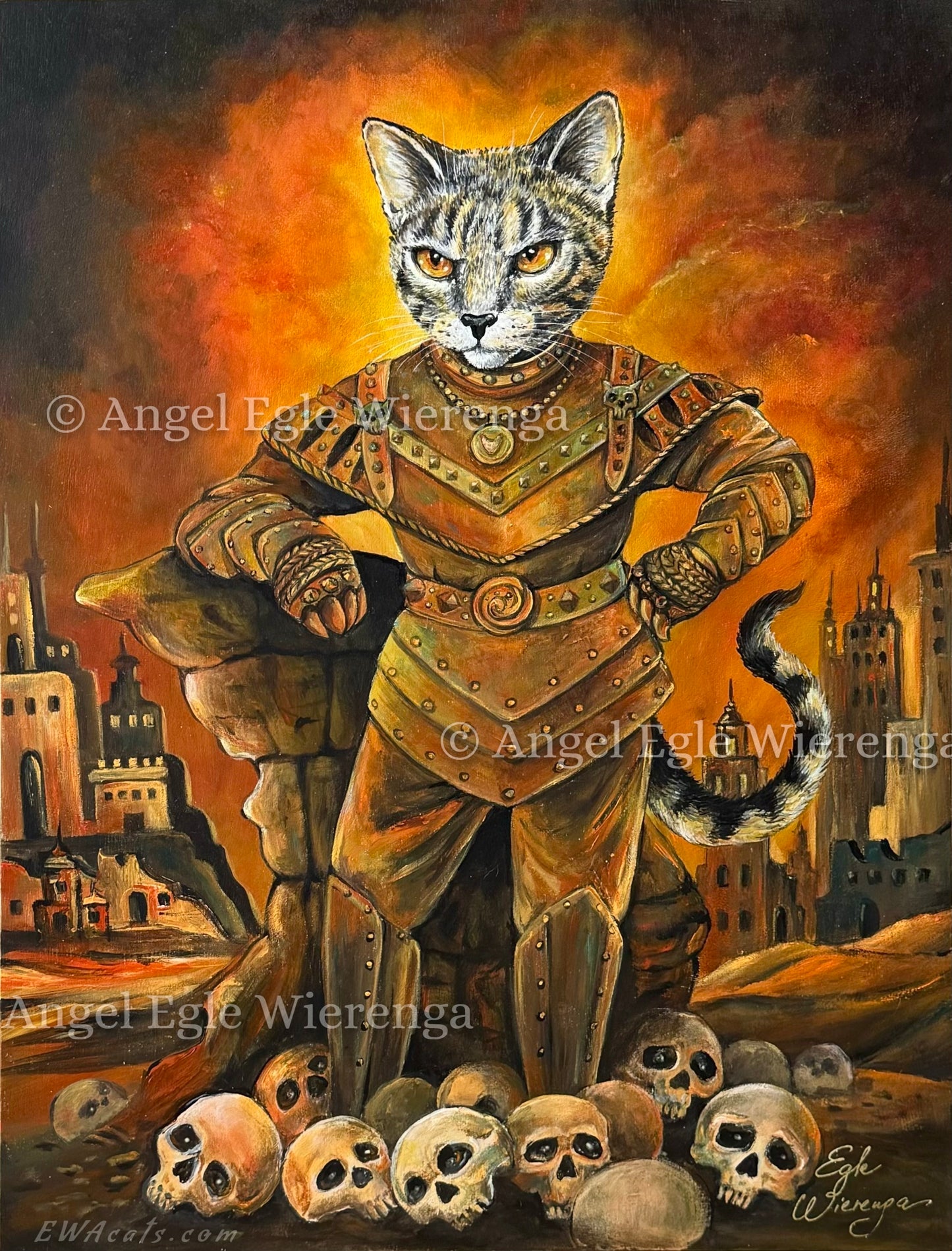 12"x 16" SUPREME MASTER CANVAS Giclee "Vigo the Catpathian" Embellished, Limited to 5 only!