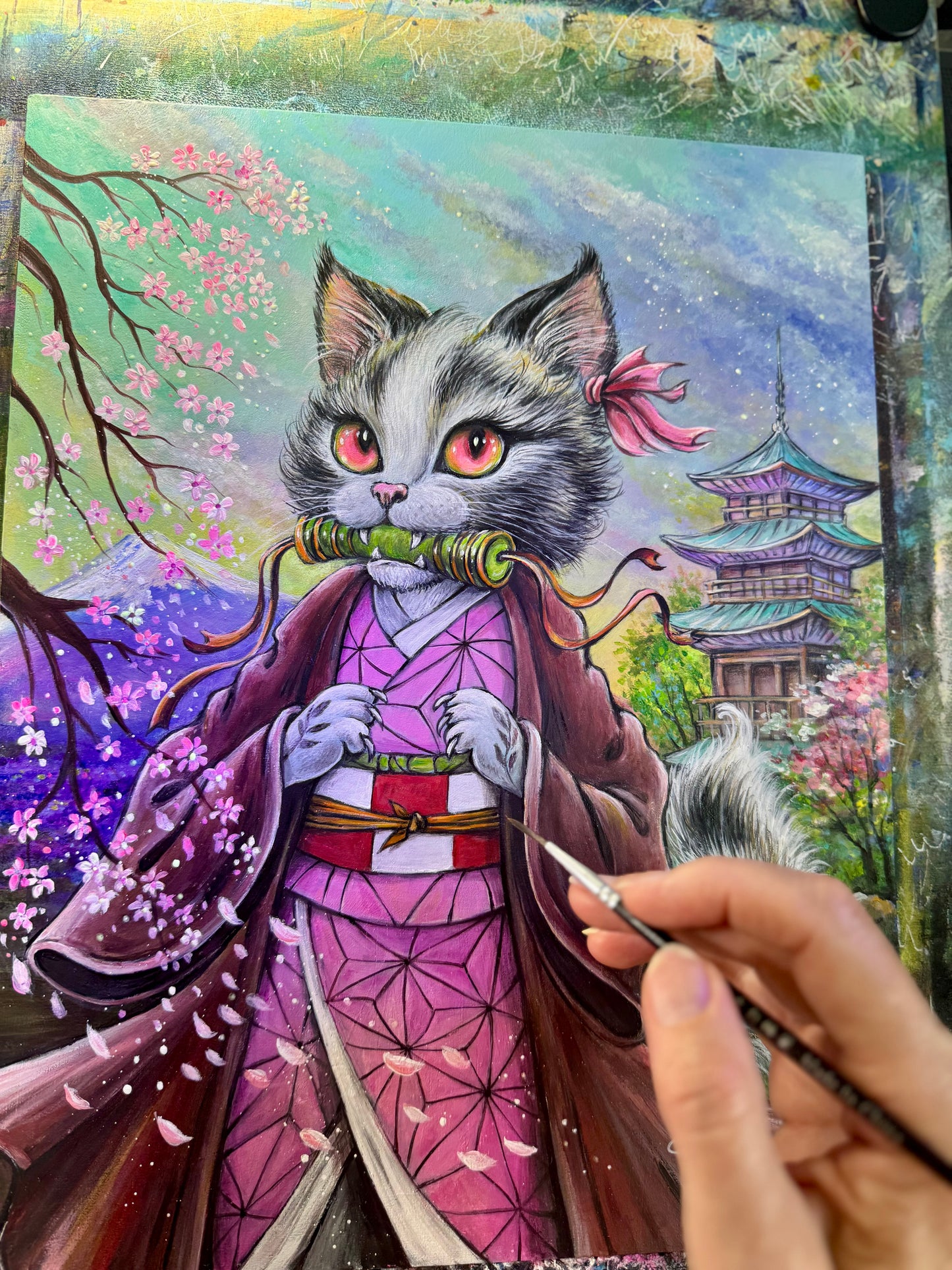 Original Painting "Meow-Zuko"