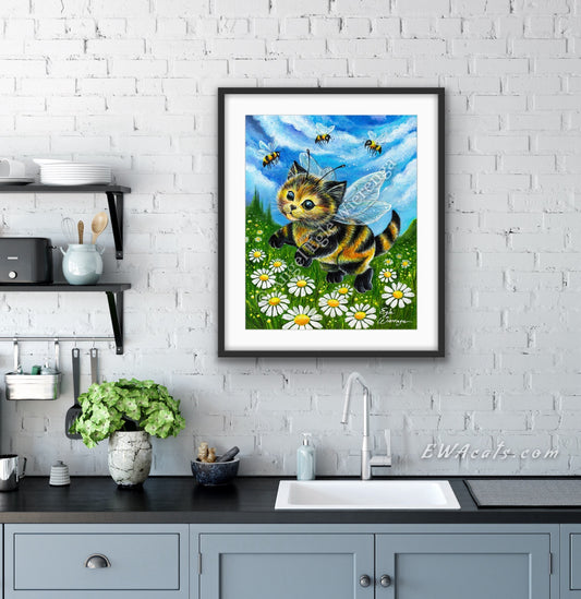 Art Print "Kitty Bee"