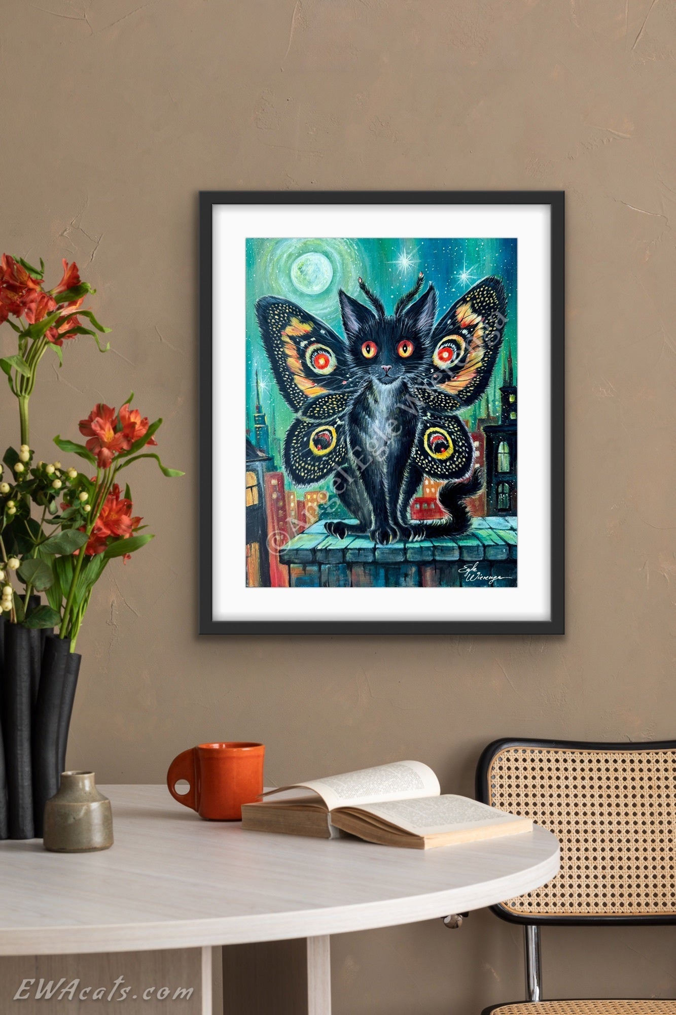 Art Print "Mothmeow"