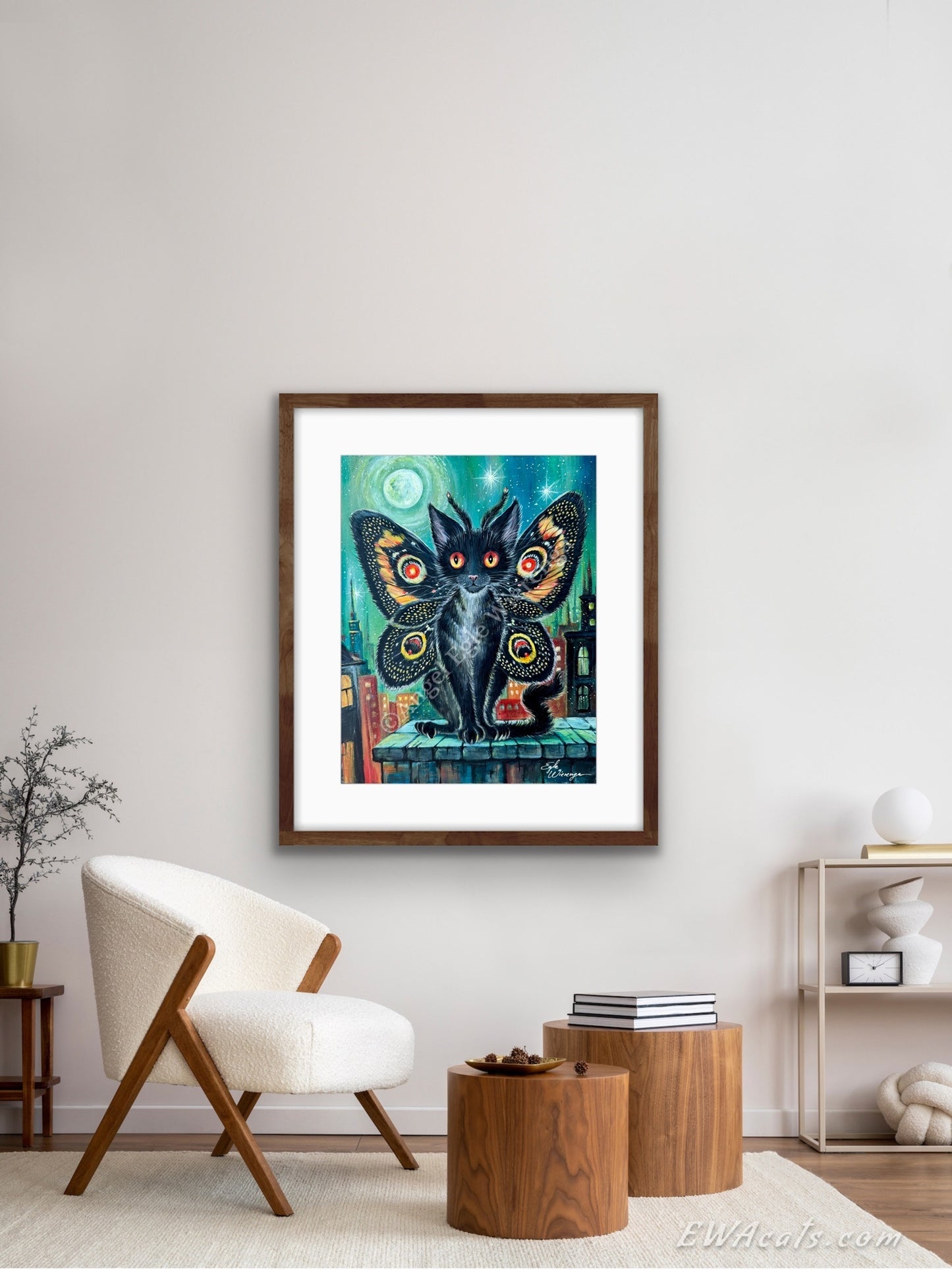 Art Print "Mothmeow"