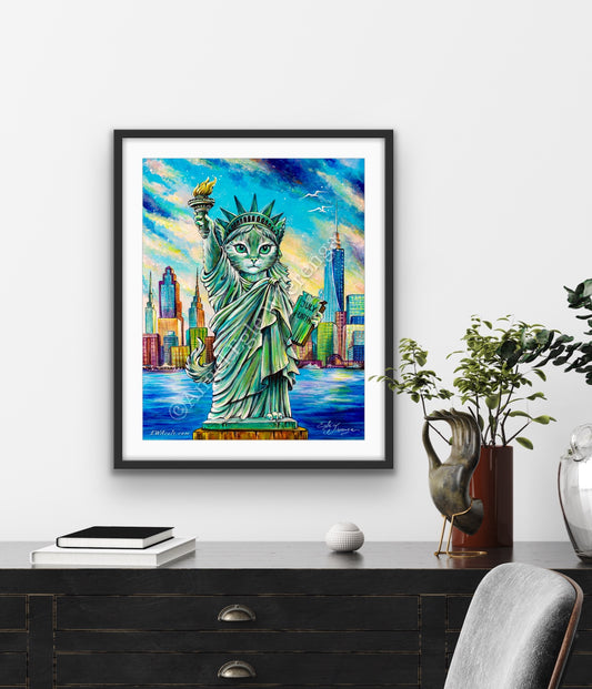 Art Print "Statue of Lipurrty"