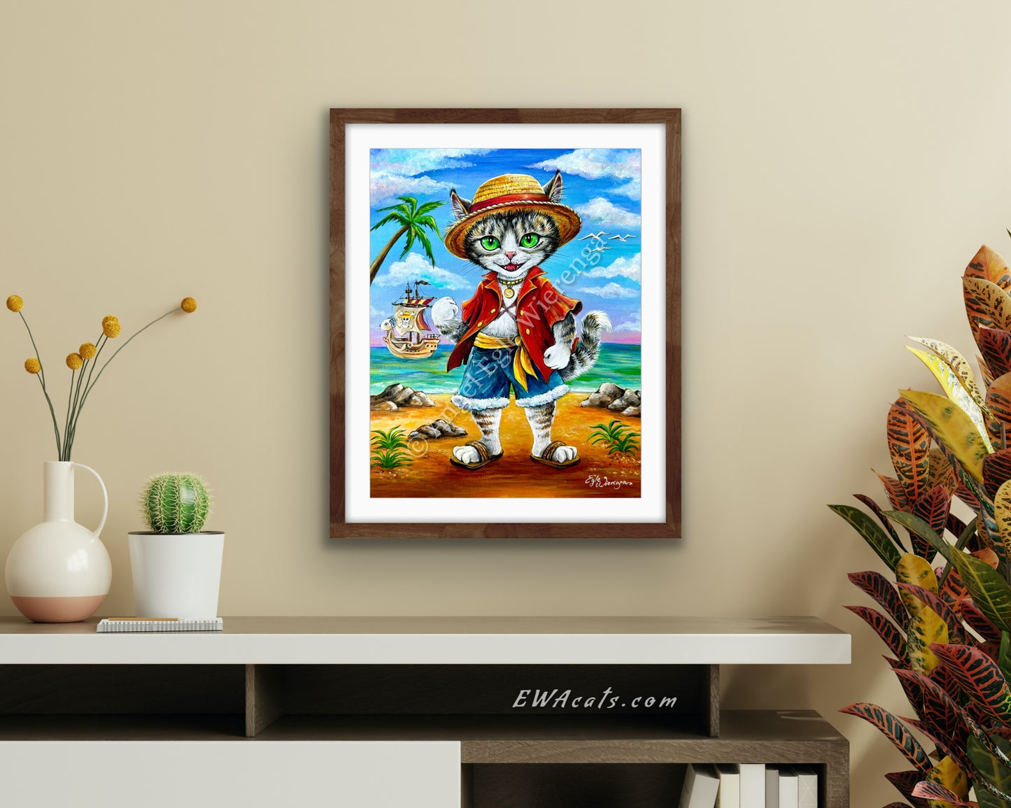 Art Print "Monkey D. Fluffy"