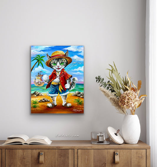 CANVAS "Monkey D. Fluffy" Open Edition Canvas Giclee