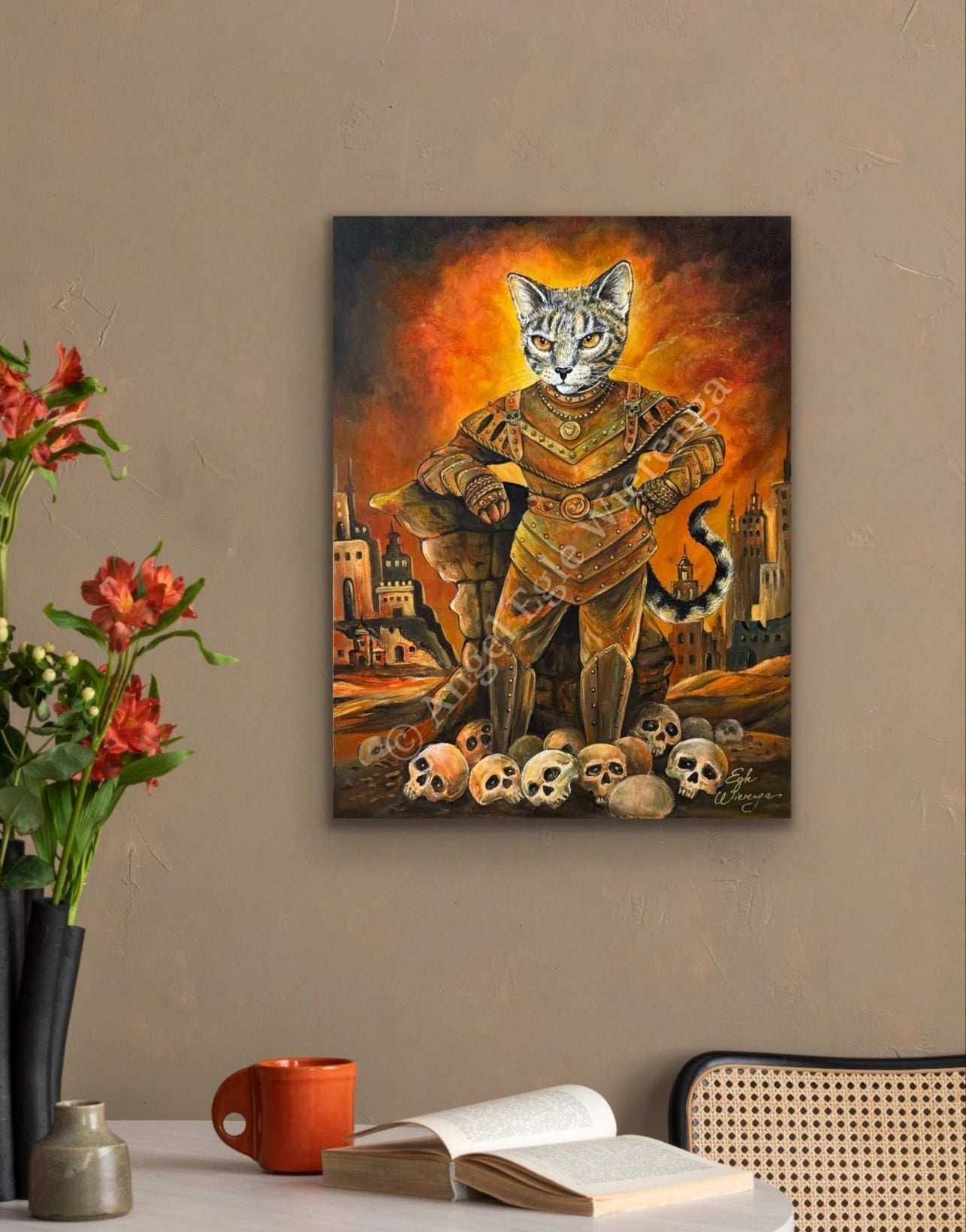 12"x 16" SUPREME MASTER CANVAS Giclee "Vigo the Catpathian" Embellished, Limited to 5 only!