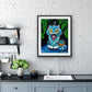 Art Print "Derpy Tiger Cat"