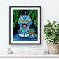 Art Print "Derpy Tiger Cat"