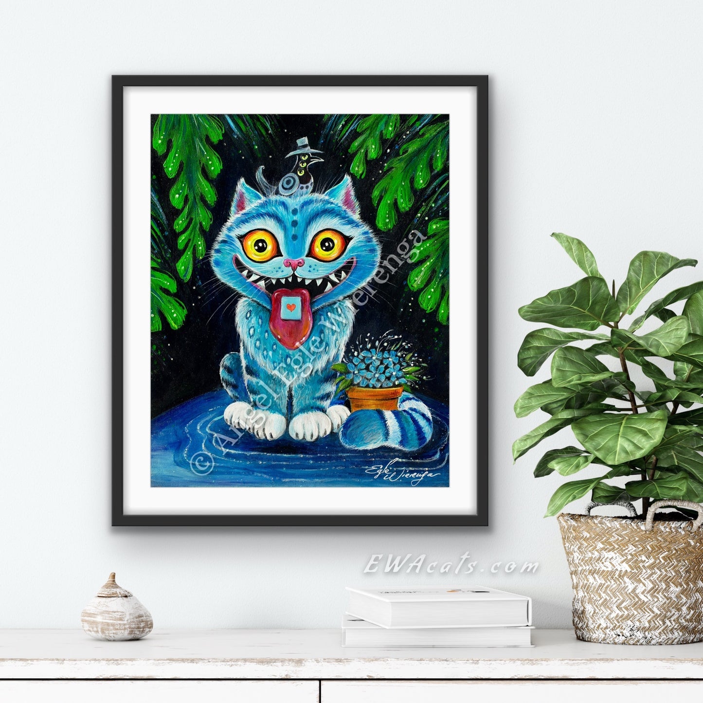Art Print "Derpy Tiger Cat"