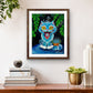 Art Print "Derpy Tiger Cat"