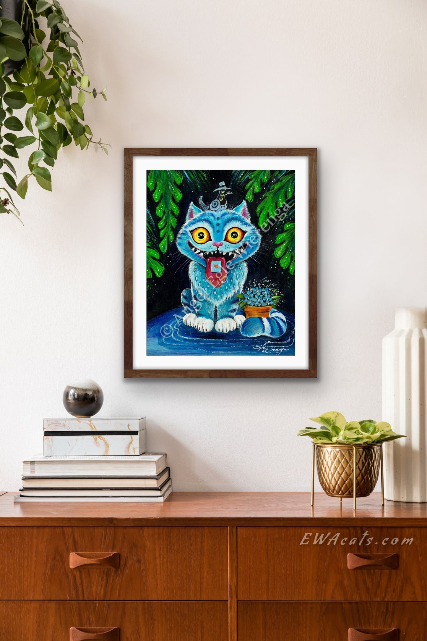 Art Print "Derpy Tiger Cat"