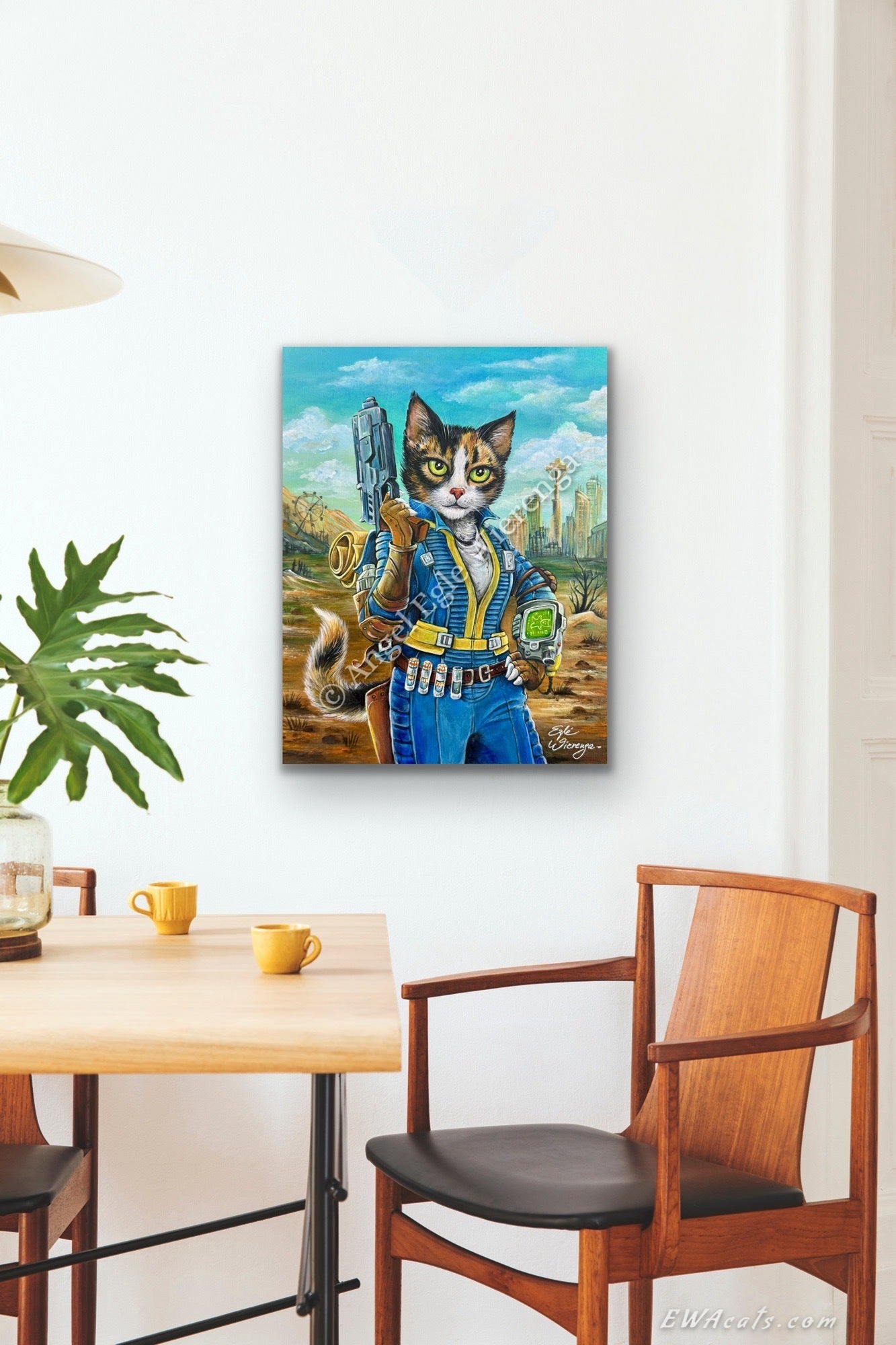 CANVAS "Lucy Cat" Inspired by Fallout, Open Edition Canvas Giclee