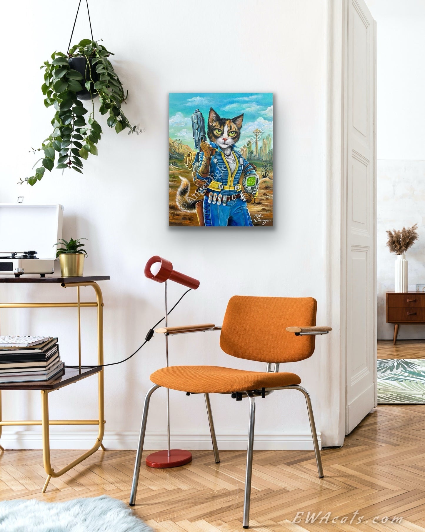 SUPREME MASTER CANVAS  "Lucy Cat" Inspired by Fallout, Limited to 5!
