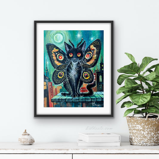 Art Print "Mothmeow"