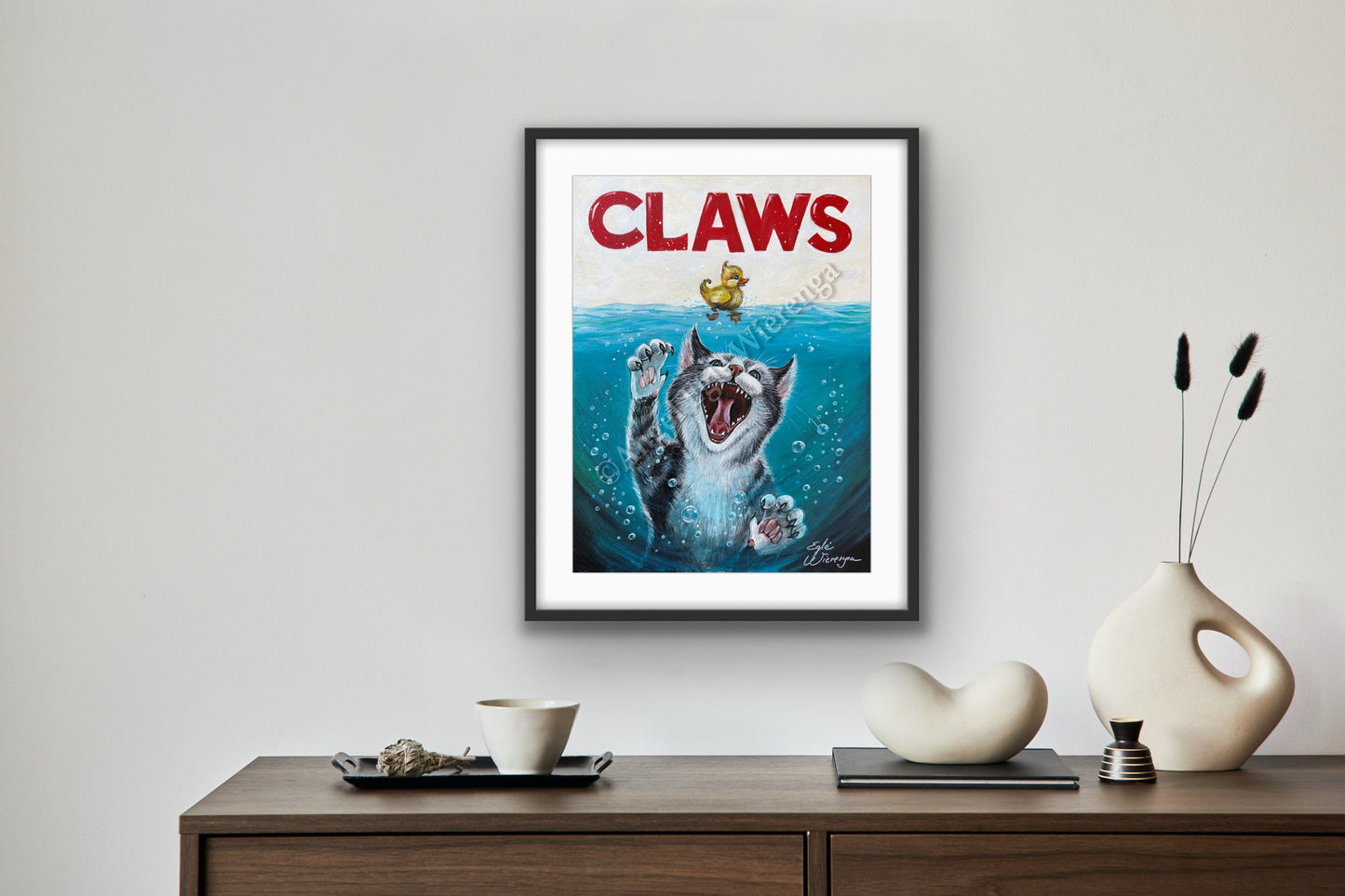 Art Print "Claws" Inspired by movie Jaws