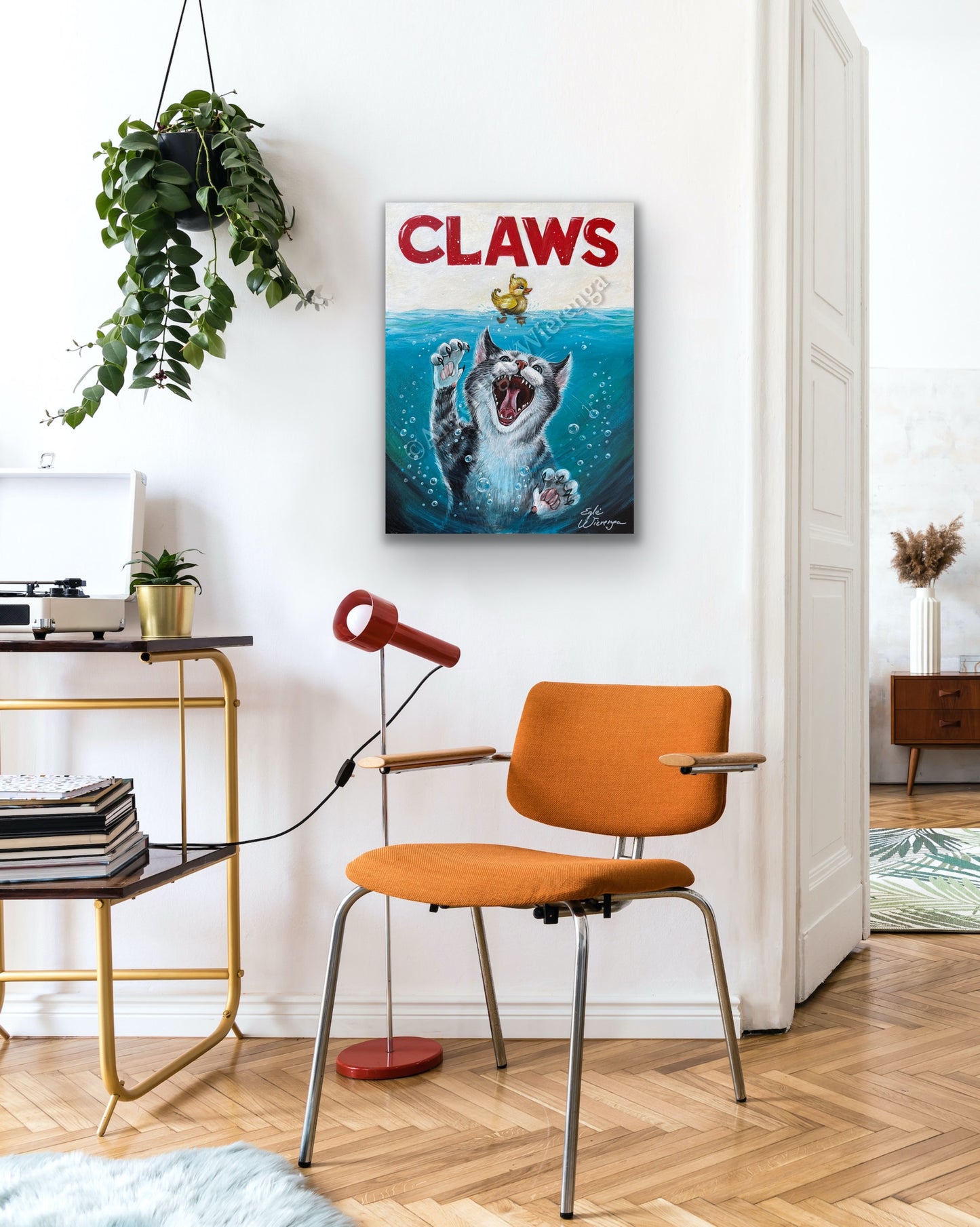 CANVAS "Claws" Inspired movie Jaws Open Edition Canvas Giclee