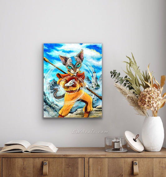 CANVAS "Kitty Aang" Open Edition Canvas Giclee
