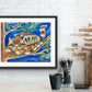 Art Print "Kittybus" ((Inspired by Studio Ghibli film My Neighbor Totoro)